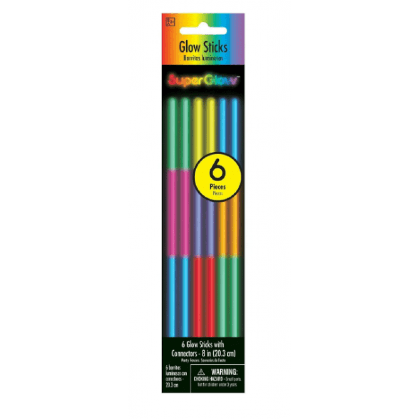 8" Glow Stick TRI Color